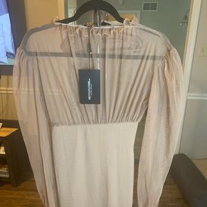 Nude sheer dress